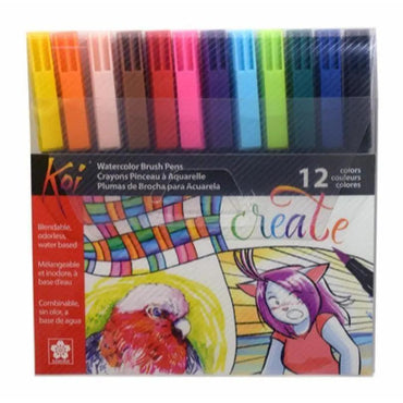 Sakura Koi Coloring Brush Pen Pack Of 12 The Stationers